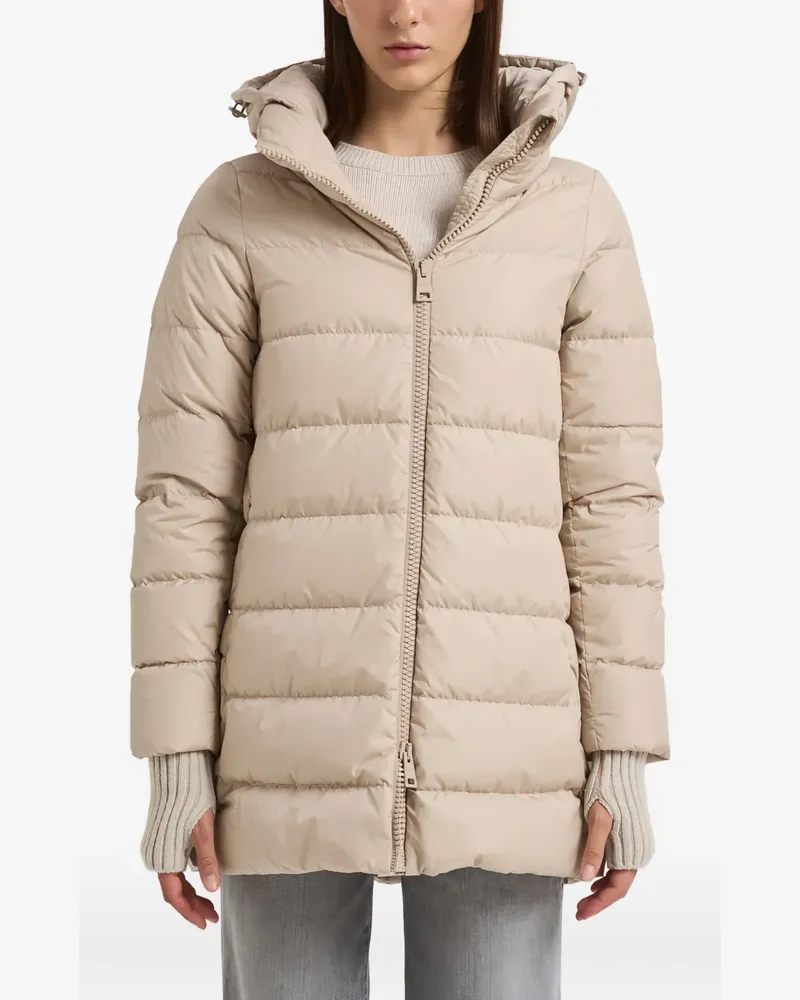 Herno zip-fastening padded coat - Nude Nude