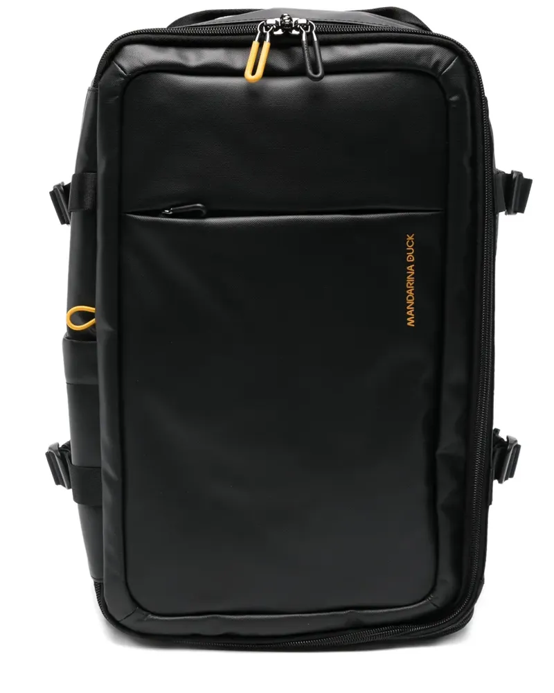 Mandarina Duck Eco Coated Reise-Rucksack - Schwarz Schwarz