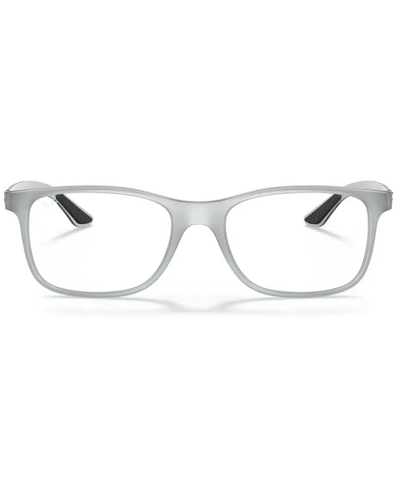Ray Ban Brille mit eckigem Gestell - Grau Grau