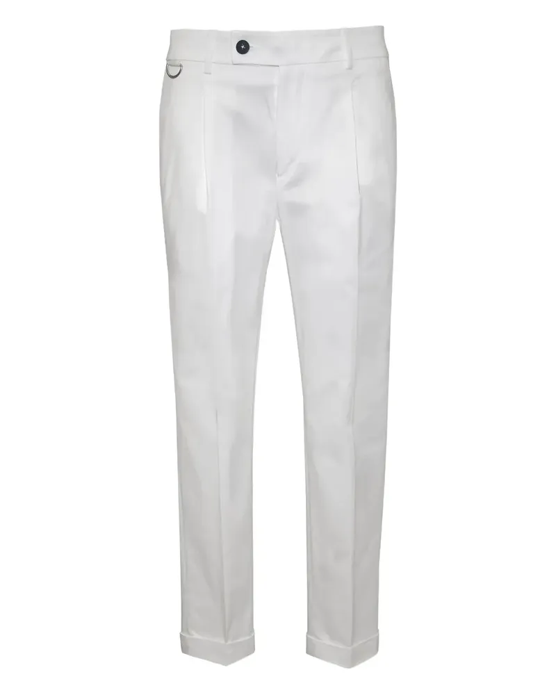 Low Brand pleated trousers - Weiß Weiß
