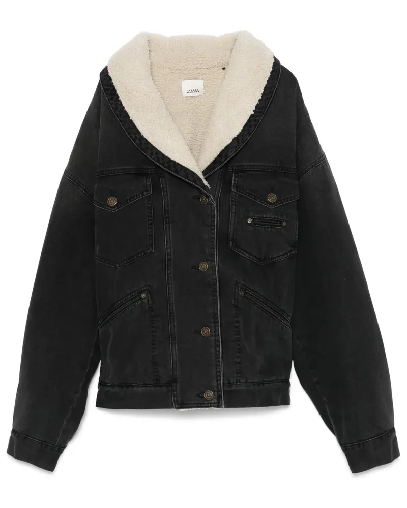 Isabel Marant Pimia Jeansjacke - Schwarz Schwarz