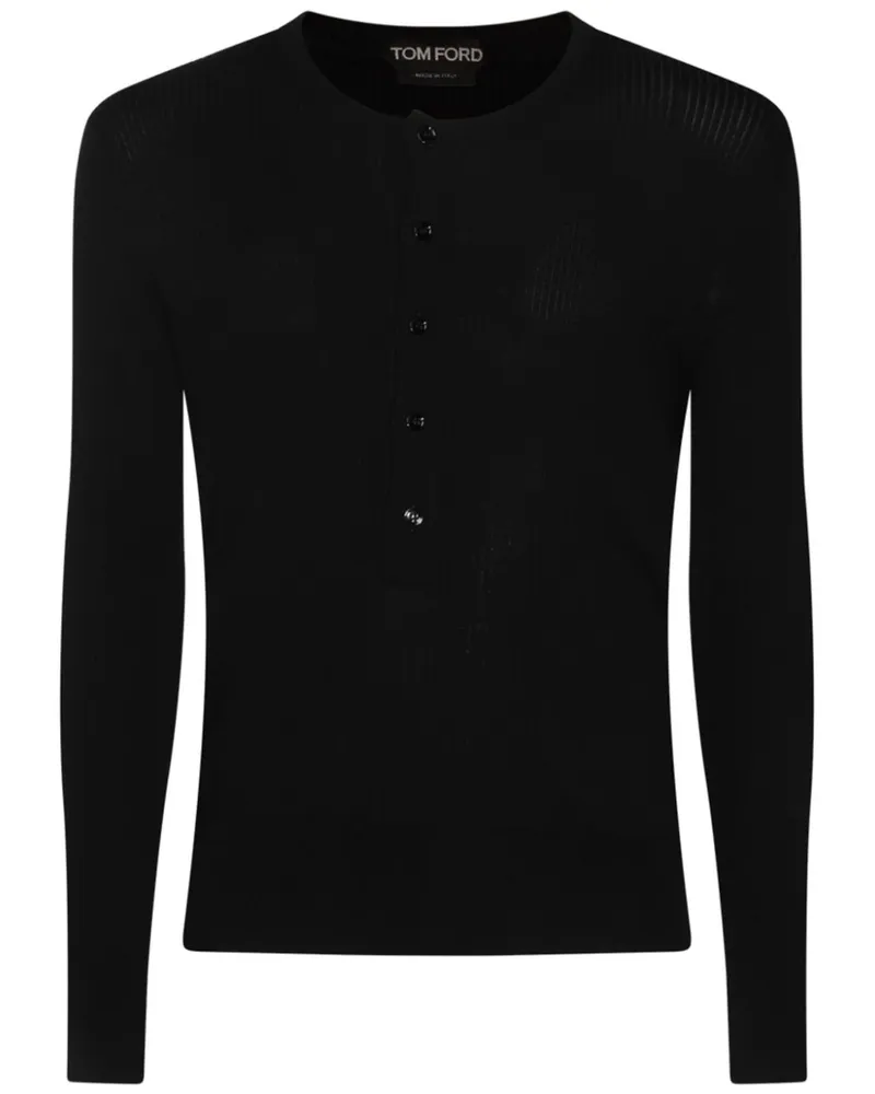 Tom Ford Geknöpfter Cardigan - Schwarz Schwarz