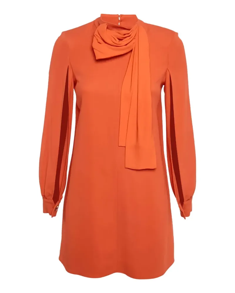 Elisabetta Franchi Drapiertes Midikleid - Orange Orange