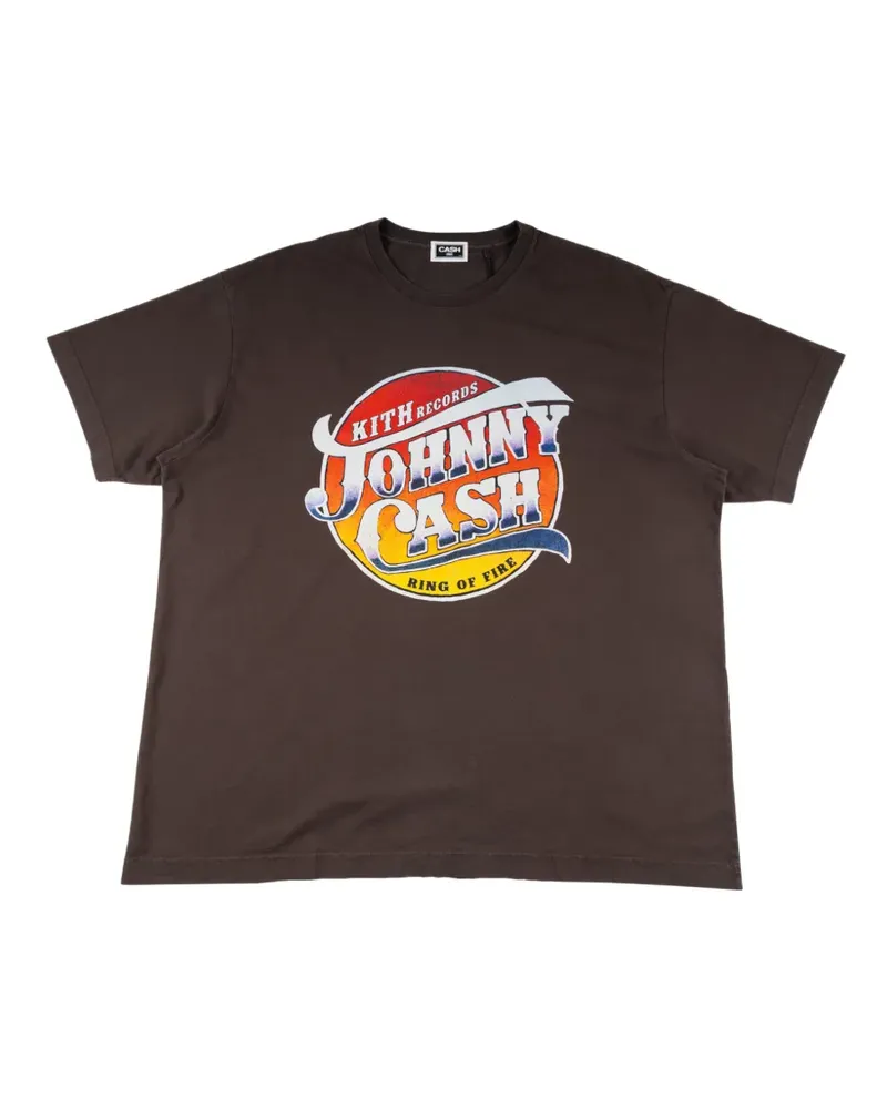 KITH x Johnny Cash Ring Of Fire T-shirt - Braun Braun