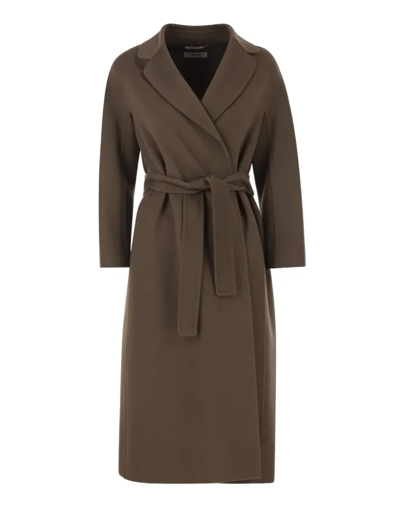 Max Mara lapel-collar belted coat - Braun Braun