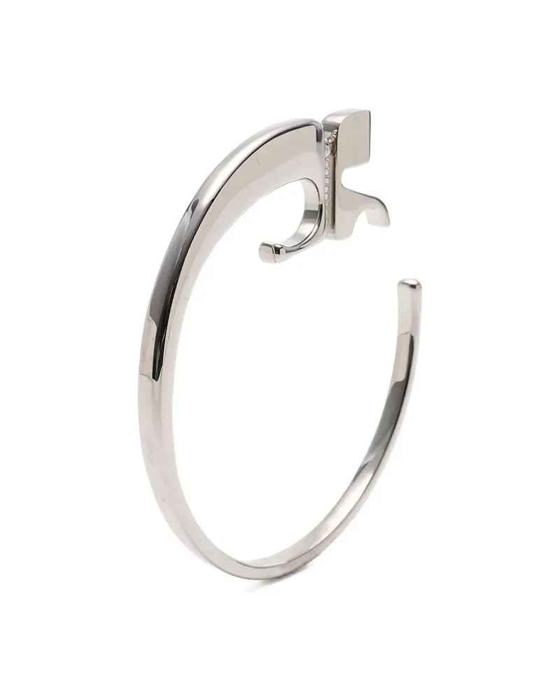 Courrèges logo-detail hoop earrings - Silber Silber