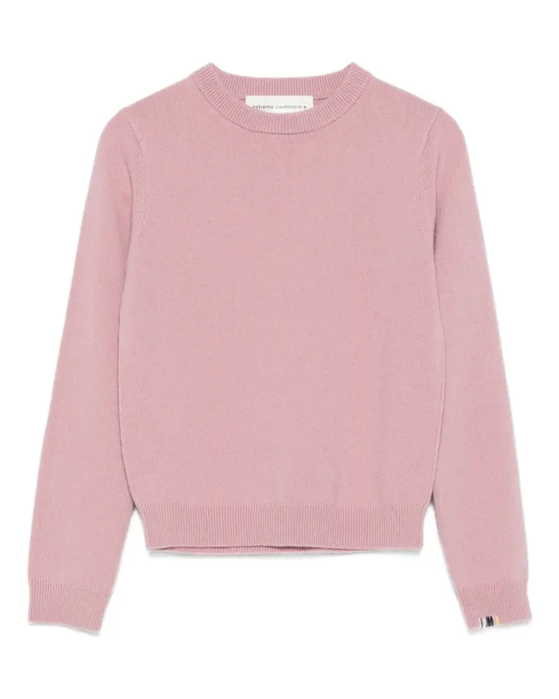 extreme cashmere Kaschmirpullover mit Rundhalsausschnitt - Rosa Rosa