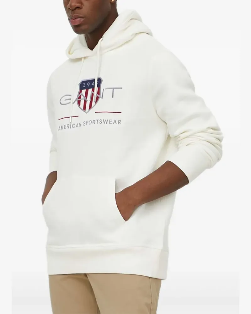 Gant Archive Shield Hoodie - Weiß Weiß