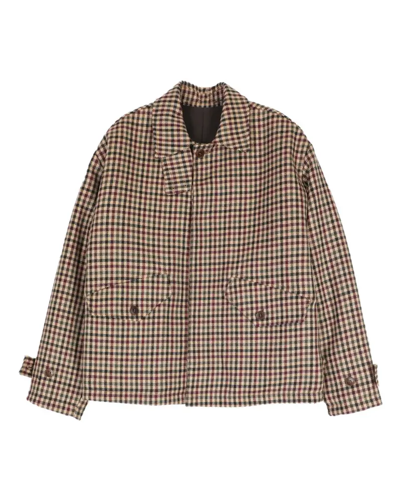 Costumein Gordon check-pattern jacket - Nude Nude