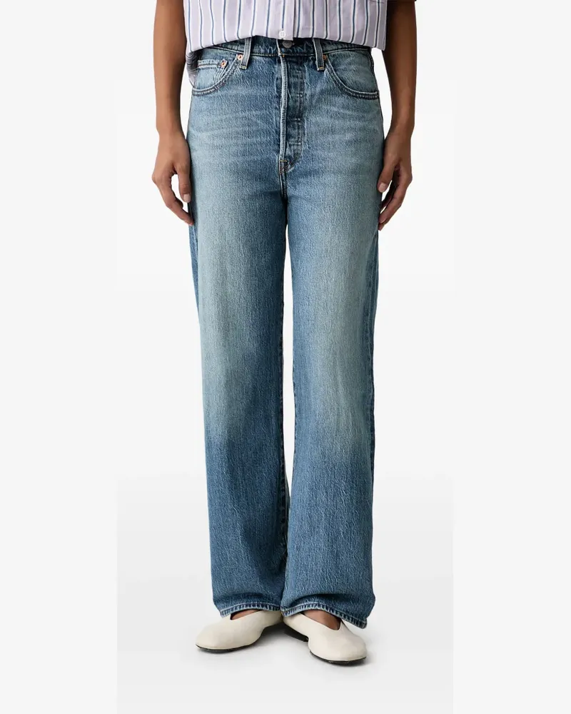 Levi's Gerade Ribcage Jeans - Blau Blau