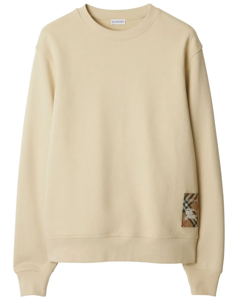 Burberry Sweatshirt mit Check-Patch - Nude Nude