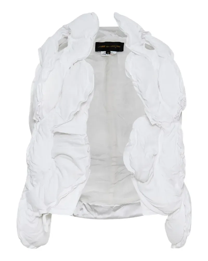 Comme des Garçons padded ruffled-detailing vest - Weiß Weiß