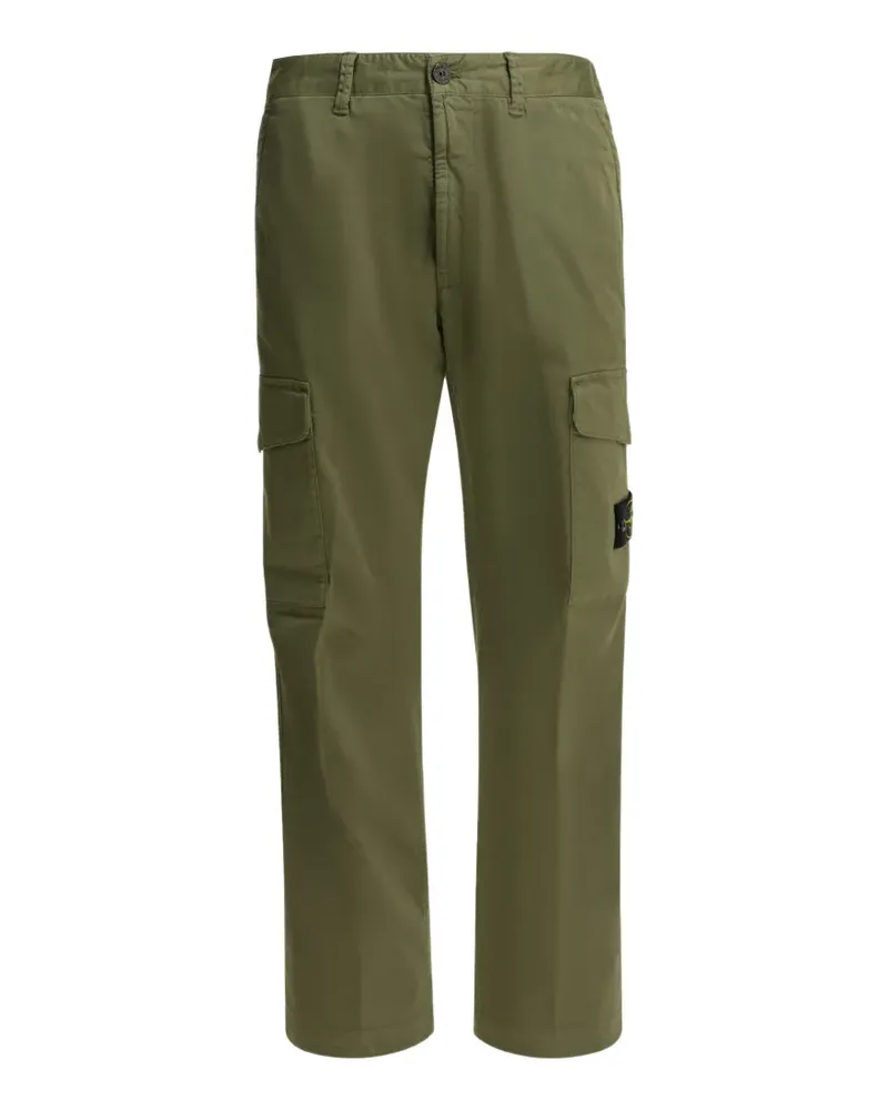 Stone Island logo-patch cargo pants - Grün Grün
