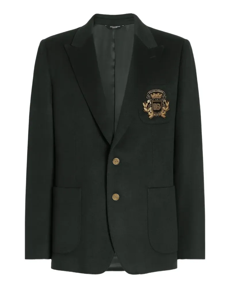 Dolce & Gabbana Doppelreihige Portofino Jacke aus Kaschmir - Grün Grün