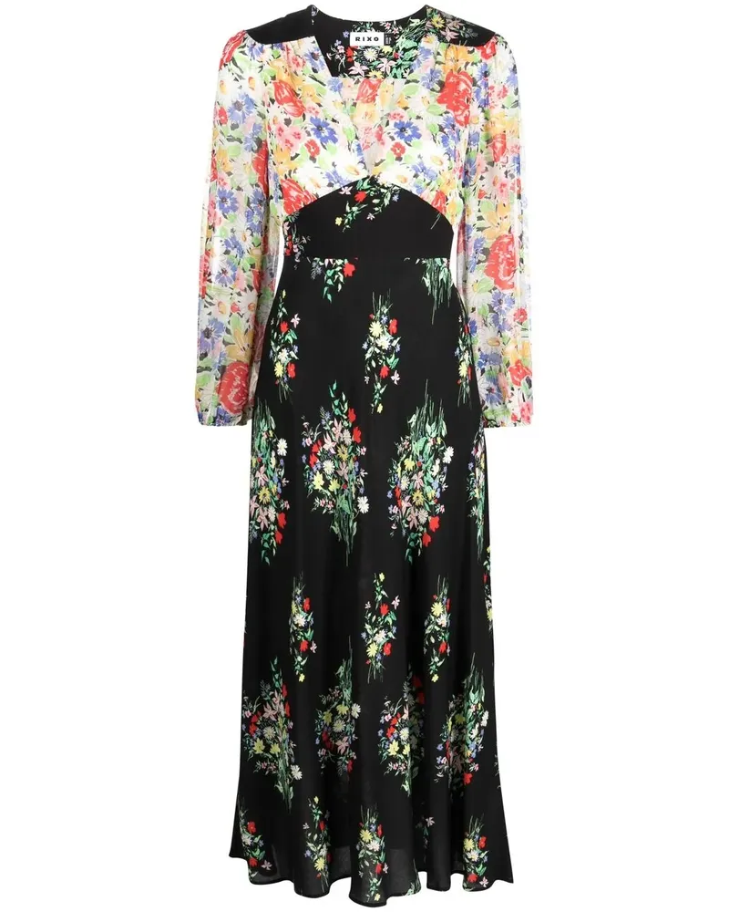 RIXO Kaila Kleid - Schwarz Schwarz