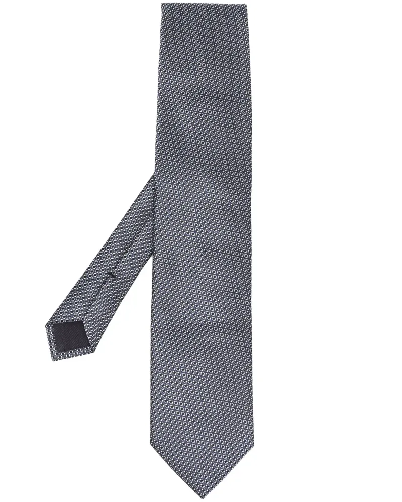 Tom Ford Seidenkrawatte mit Jacquardmuster - Blau Blau