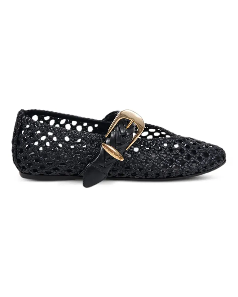 Zimmermann Alchemy woven-design ballet flats - Schwarz Schwarz