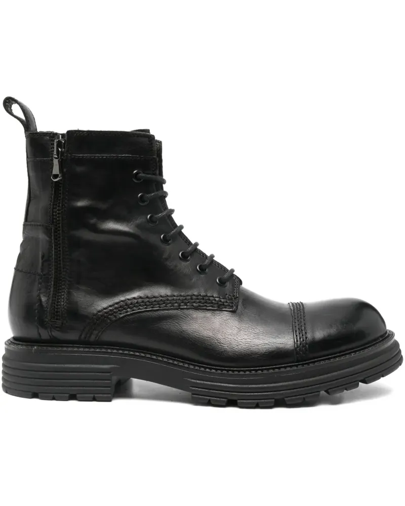LEQARANT Stiefel mit Schnürung - Schwarz Schwarz