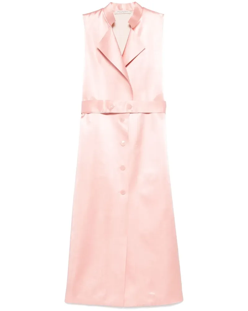 Philosophy Di Lorenzo Serafini Duchess Mantel aus Satin - Rosa Rosa