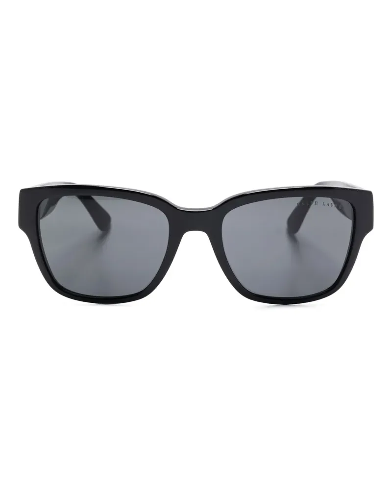 Ralph Lauren Sonnenbrille mit breitem Gestell - Schwarz Schwarz