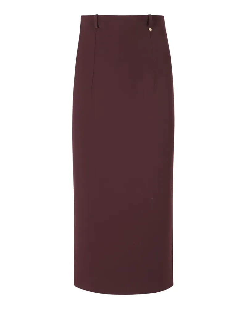 NISSA high-waisted midi skirt - Rot Rot