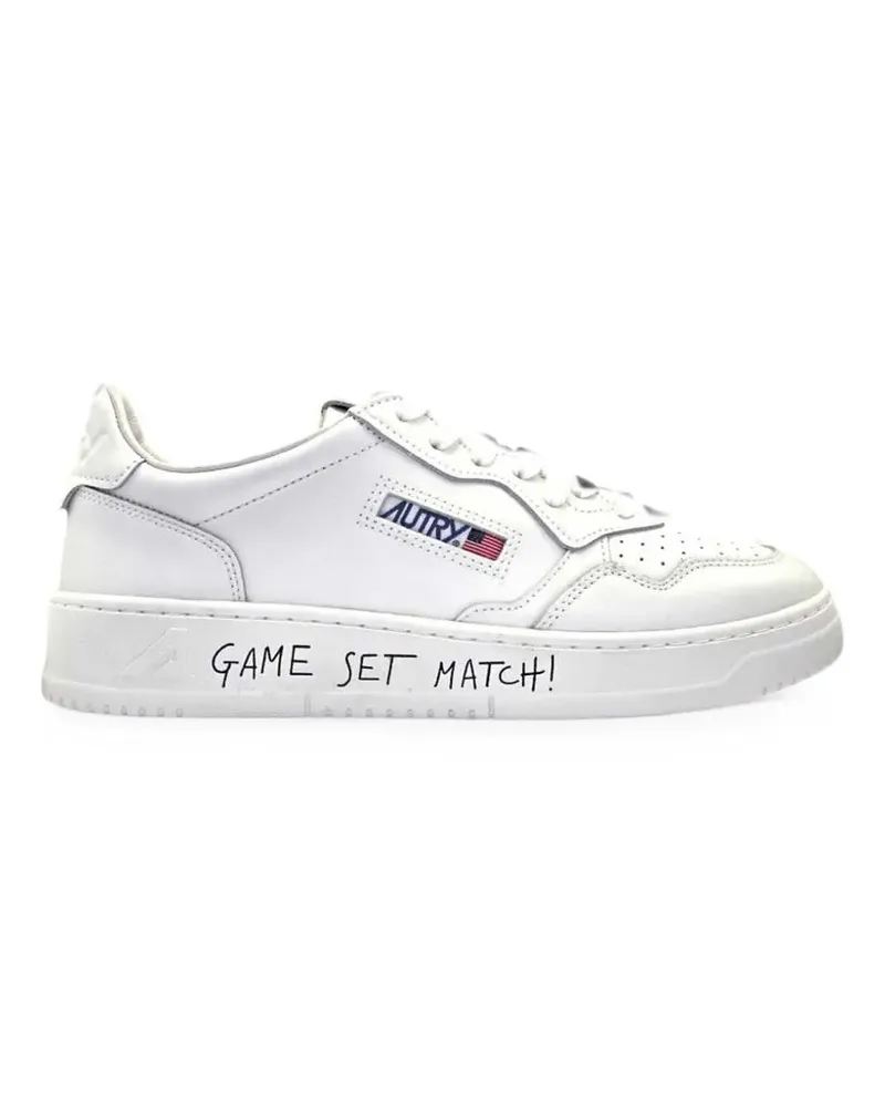 AUTRY Match Sneakers mit Slogan-Print - Weiß Weiß