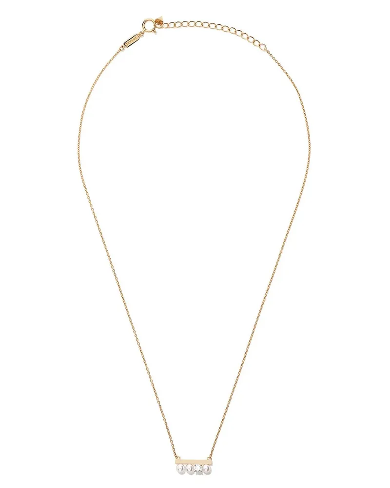 TASAKI 18kt Gelbgoldhalskette mit Diamanten - Metallic Metallic