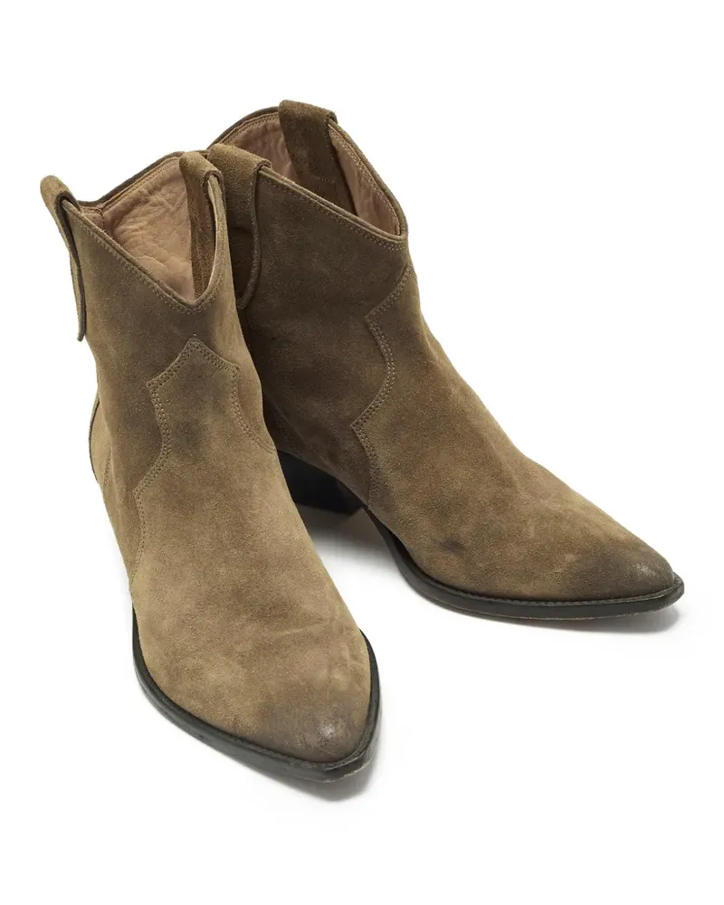 Isabel Marant Dicker suede ankle boots - Braun Braun