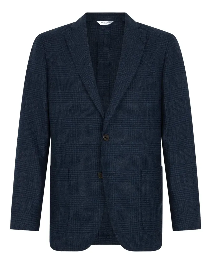 Boglioli check single-breasted jacket - Blau Blau