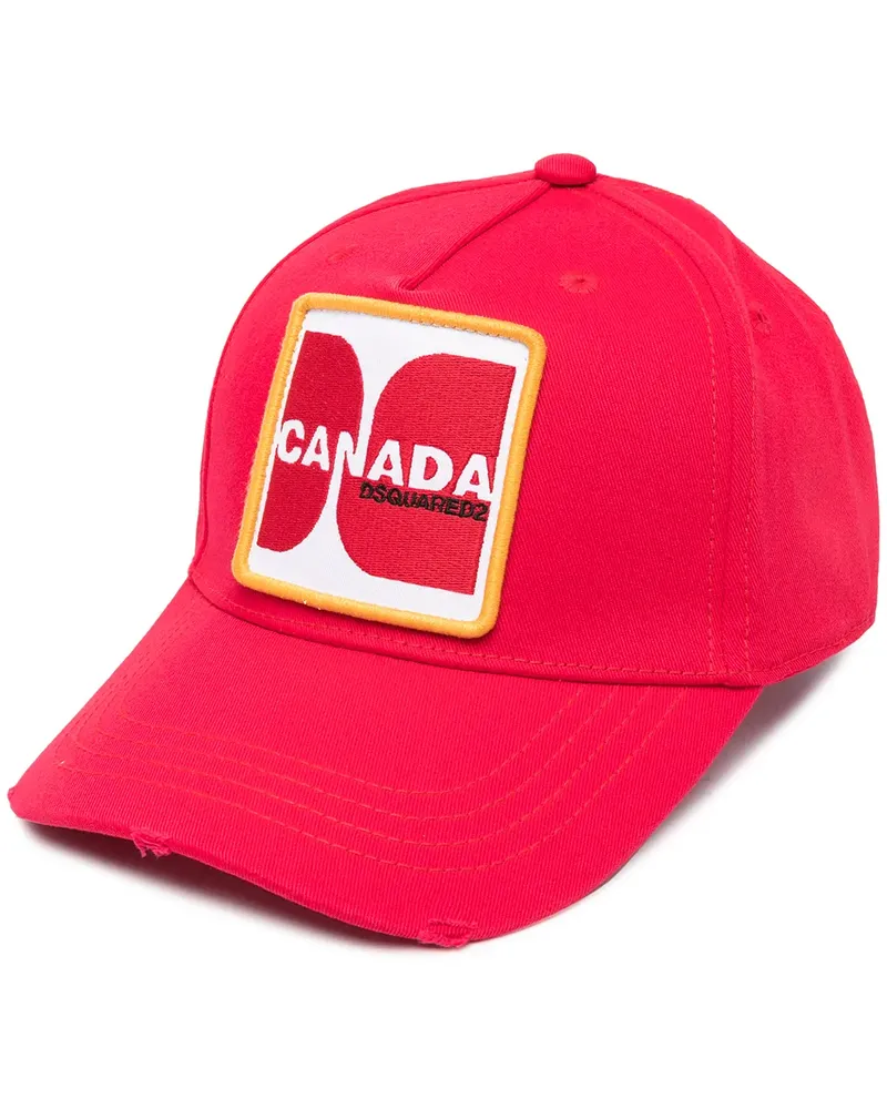 Dsquared2 Baseballkappe mit Logo-Patch - Rot Rot