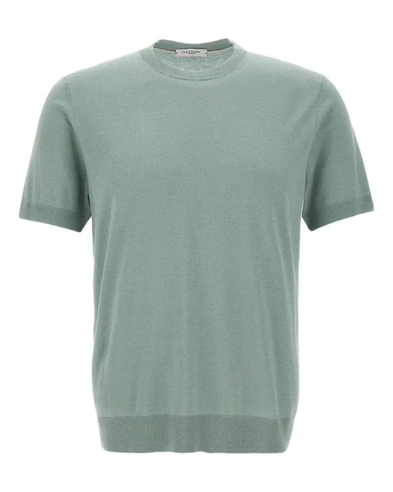 Paolo Pecora Milano Klassisches T-Shirt - Grün Grün