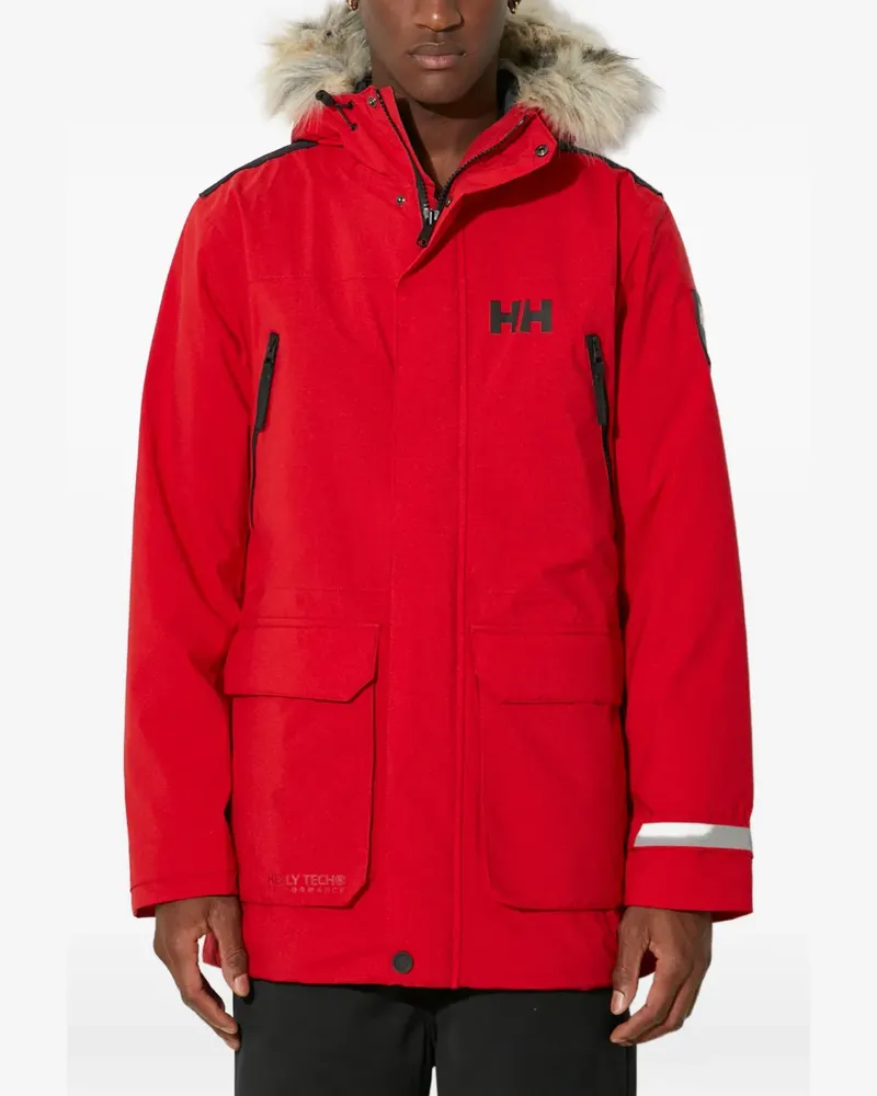 Helly Hansen trimmed-hood parka - Rot Rot