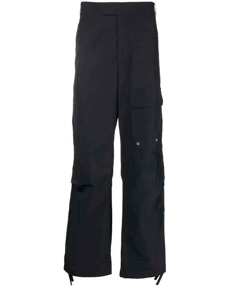 Helmut Lang Hose mit lockerem Schnitt - Schwarz Schwarz