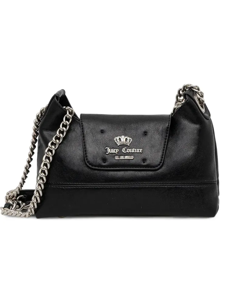 Juicy Couture Schultertasche mit Kettenlogo - Schwarz Schwarz