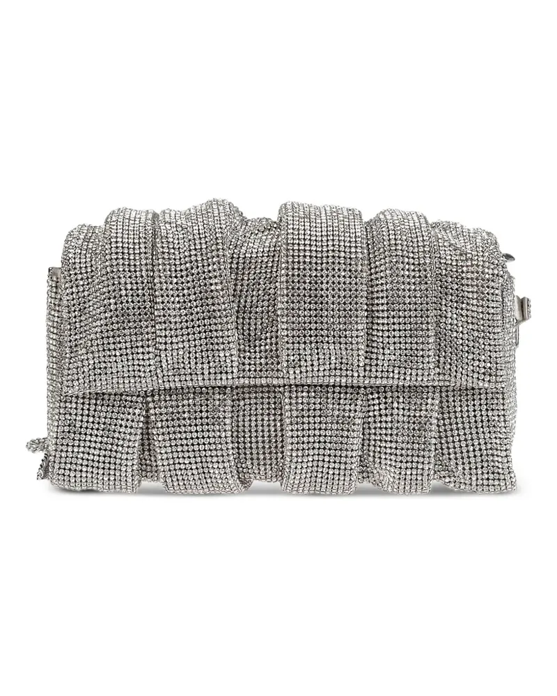 Benedetta Bruzziches Schultertasche mit Kristallen - Silber Silber