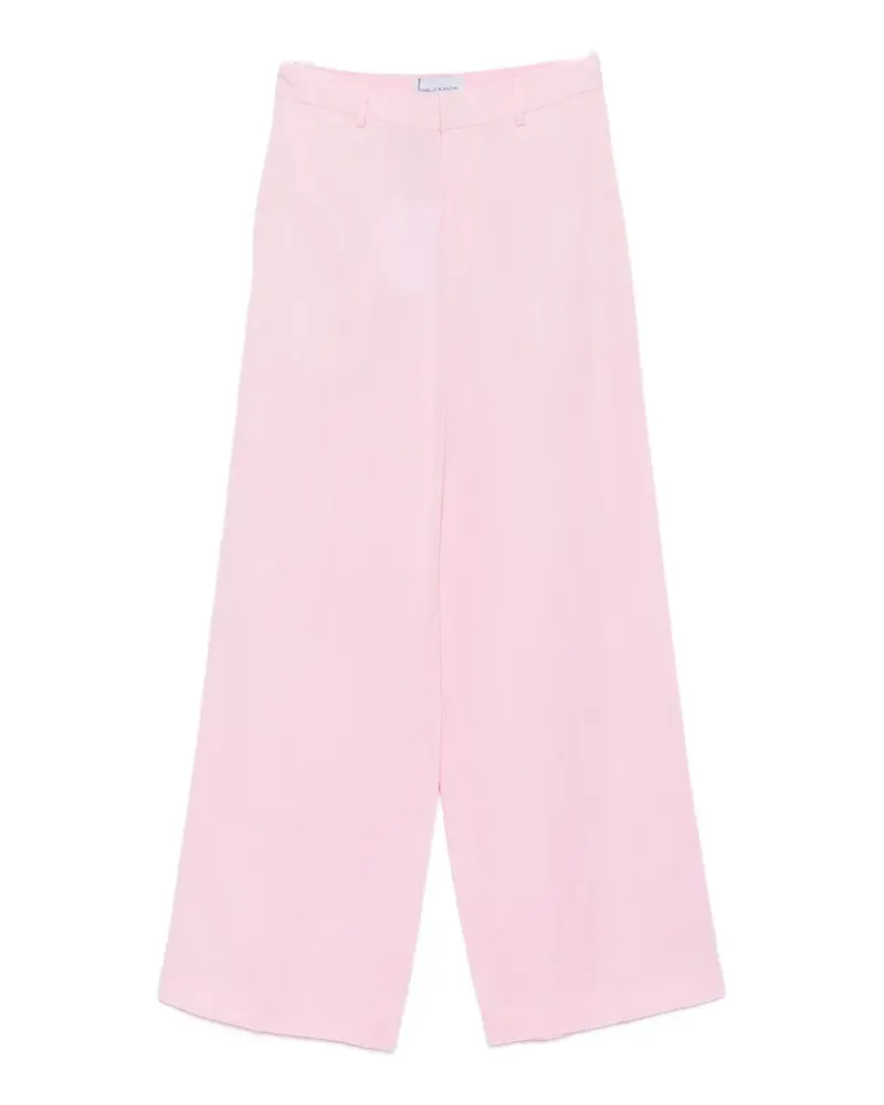 Isabelle Blanche concealed-fastening tailored trousers - Rosa Rosa