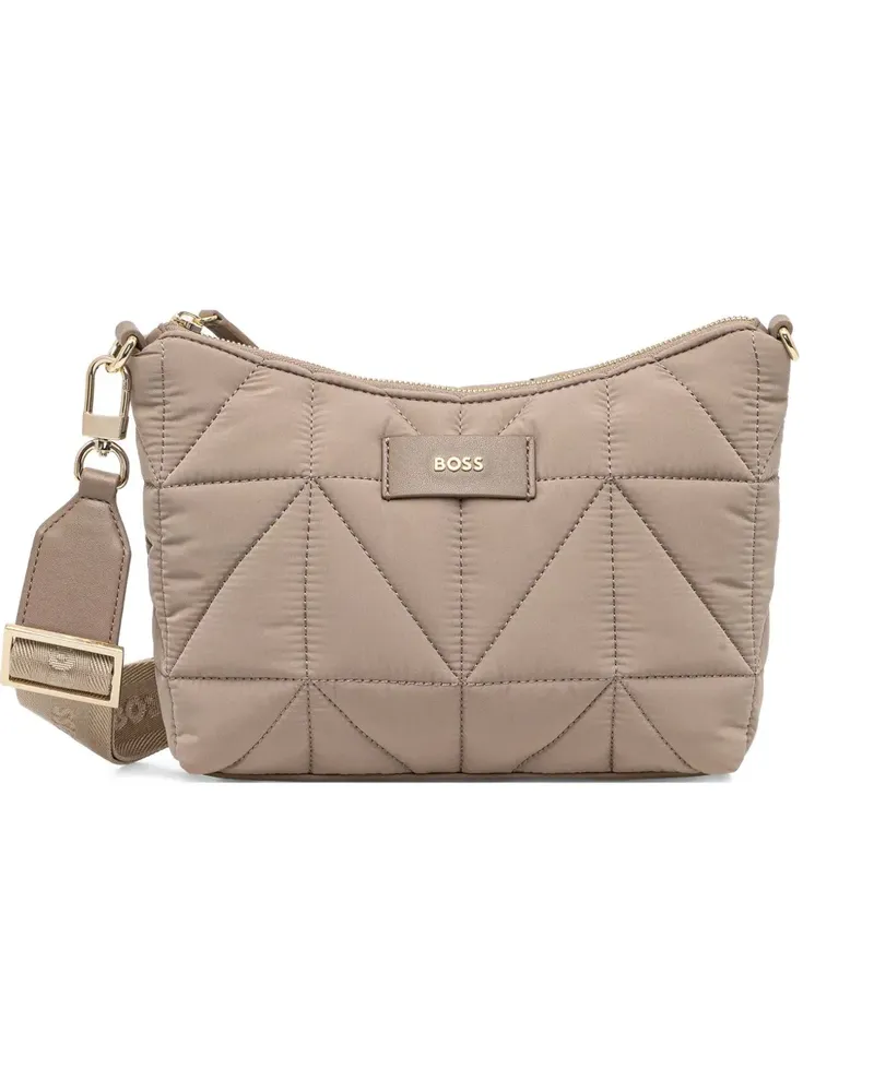 HUGO BOSS quilted cross body bag - Nude Nude