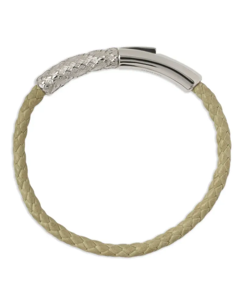 Burberry Lederarmband mit Check - Nude Nude