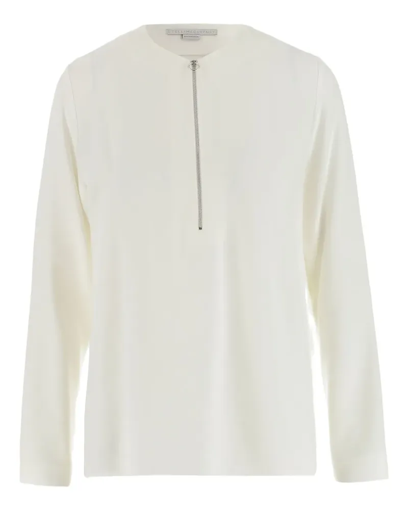 Stella McCartney Top mit Reißverschlussdetail - Weiß Weiß