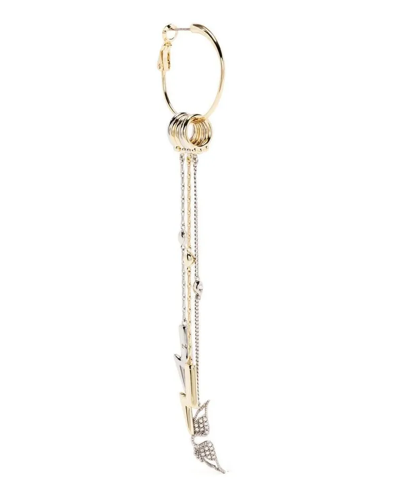 Zadig & Voltaire Hängeohrringe mit Kristallen - Gold Gold