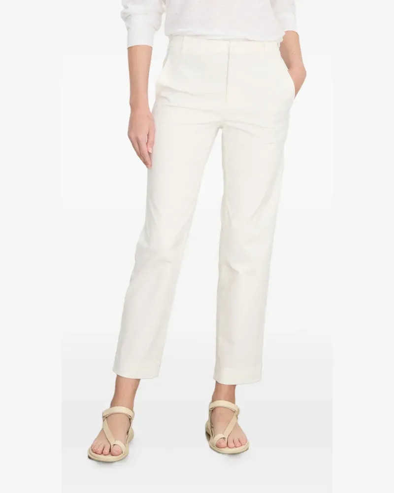 Vince belt-loops straight trousers - Weiß Weiß