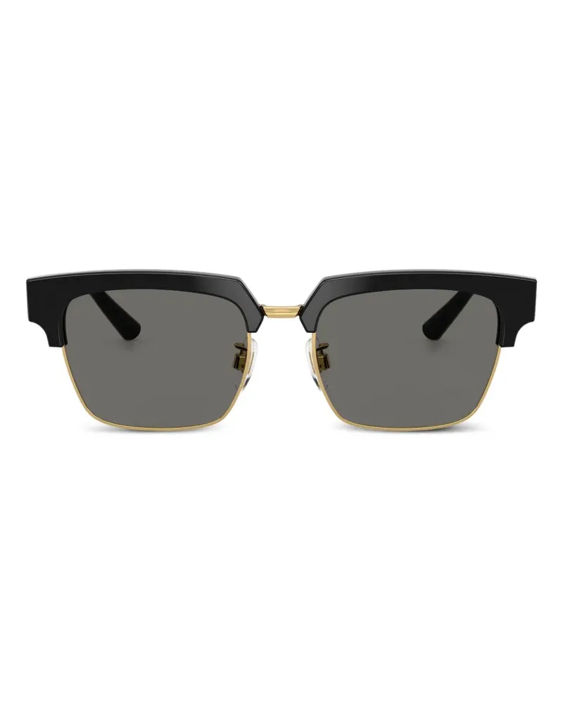 Dolce & Gabbana Sonnenbrille mit eckigem Gestell - Schwarz Schwarz