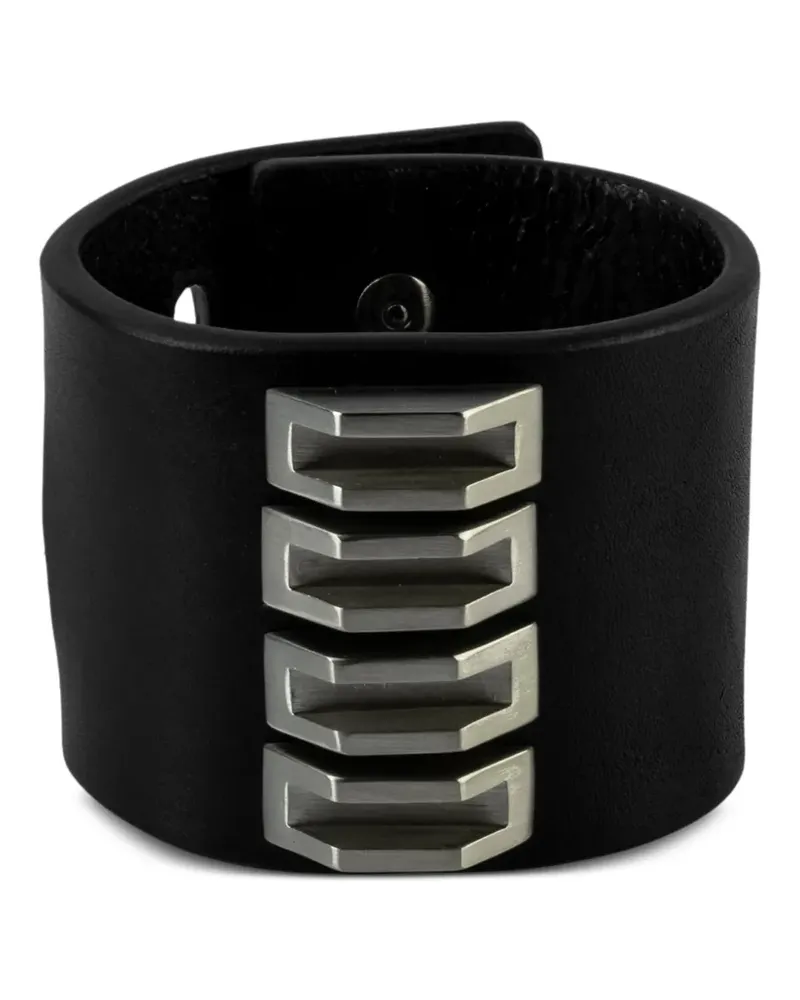 Parts Of Four Restraint Charm Armband mit Nieten in Pyramidenform - Schwarz Schwarz