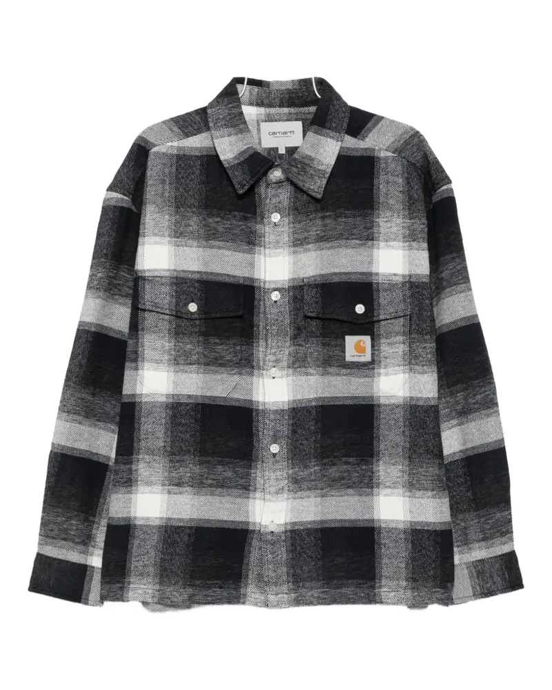 Carhartt WIP Esterson logo-patch shirt - Blau Blau