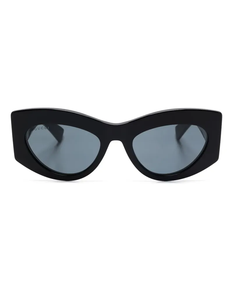 Gucci Sonnenbrille mit Cat-Eye-Gestell - Schwarz Schwarz