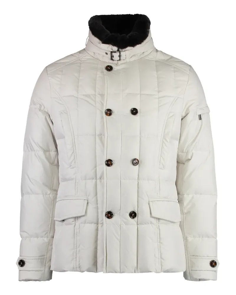 MOORER Siro Daunenjacke mit Pelz - Weiß Weiß