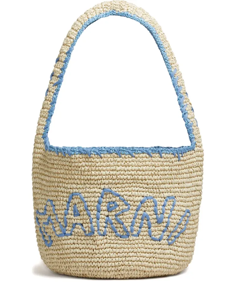 Marni Nassa Schultertasche - Weiß Weiß