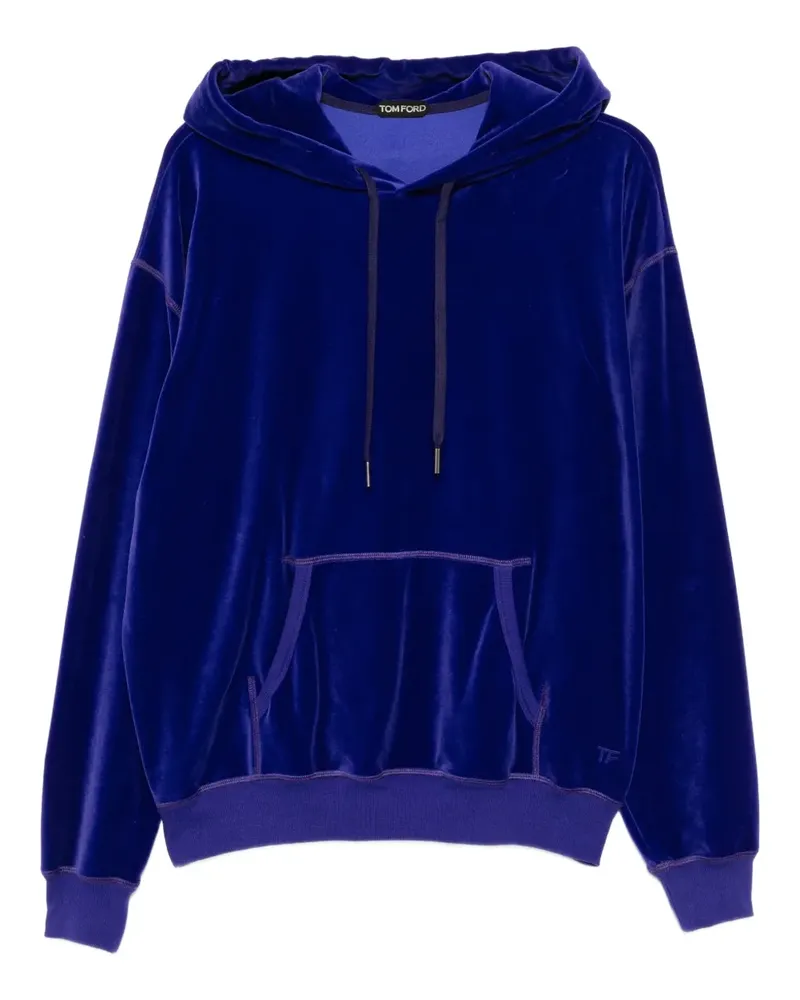 Tom Ford Hoodie aus Velours - Violett Violett