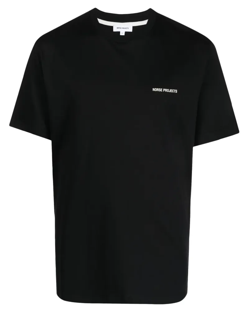 Norse Projects T-Shirt mit Logo-Print - Schwarz Schwarz