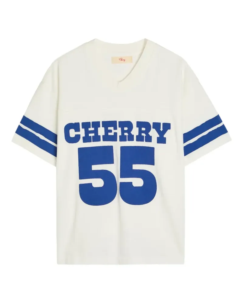 CHERRY LA T-Shirt mit V-Ausschnitt - Nude Nude